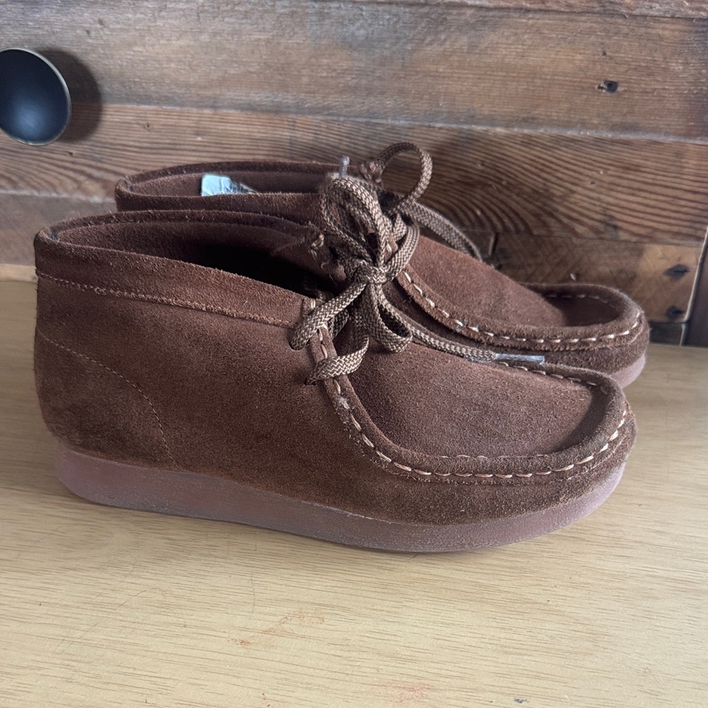 Clarks Brown Suede Kids Boots